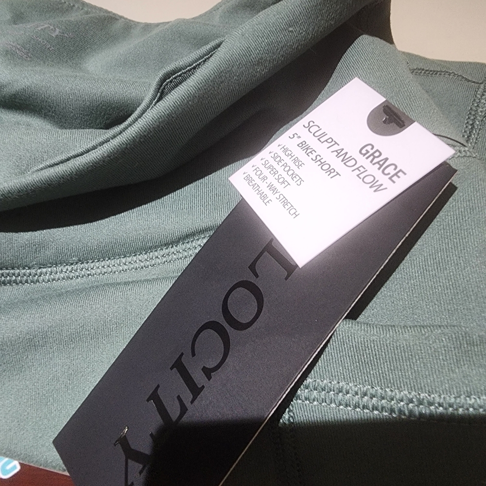 Velocity Women's High Waist Green Shorts - Picture 4 of 4